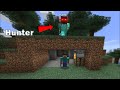 Minecraft Manhunt vs Robot Hunter!!