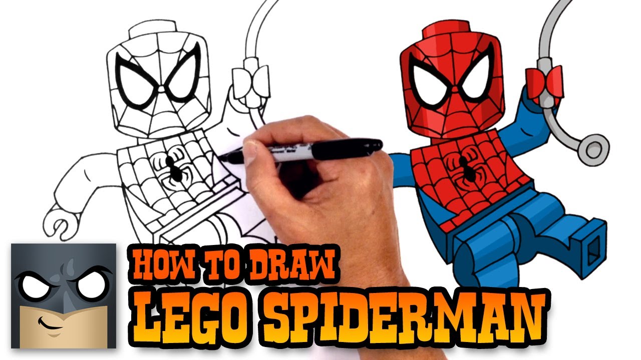 How to Draw Lego Spiderman | Drawing Tutorial - YouTube