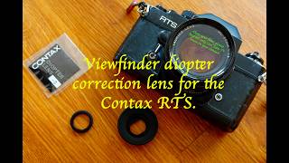 The Ultimate Contax SLR Diopter Guide: Type F, FL, FM & MFW Explained The Ultimate Contax SLR Diopter Guide: Type F, FL, FM & MFW Explained
