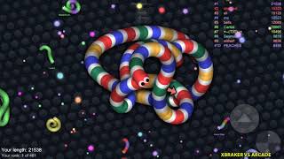 Slither.io - Big Snake - 1st Rank Gameplay Walkthrough Part 2 (iOS, Android)