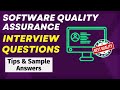 Software Quality Assurance Interview Questions and Answers - QA Interview Questions