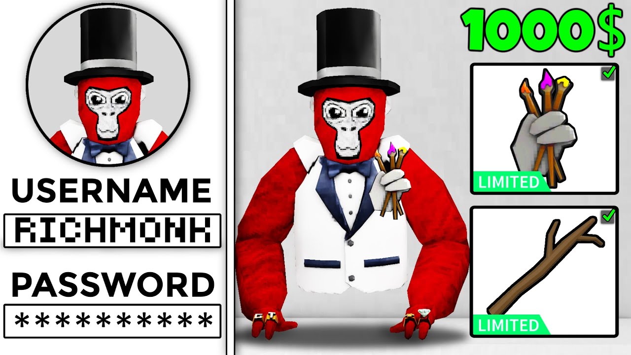 Я купил РЕДЧАЙШИЙ аккаунт Gorilla Tag…