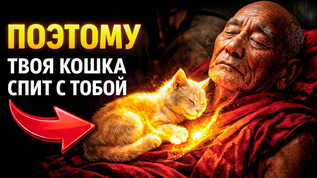 Кошка Спит с Вами Каждую Ночь, не просто так | Мудрость Тибета