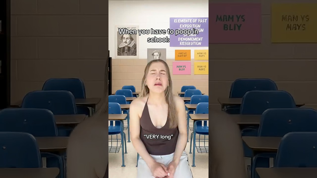 When you have to poop in school #pov #relatable #comedy #funny