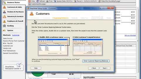 Setup Peachtree Guide  Sage Peachtree 2012 Tutorial