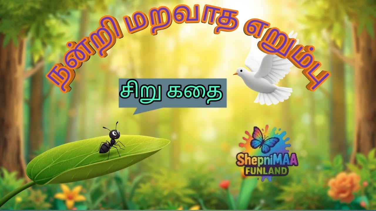 நன்றி மறவாத எறும்பு | Tamil Kids Story | எறும்பும் புறாவும் | Moral Animation Ant & Dove Tamil Story