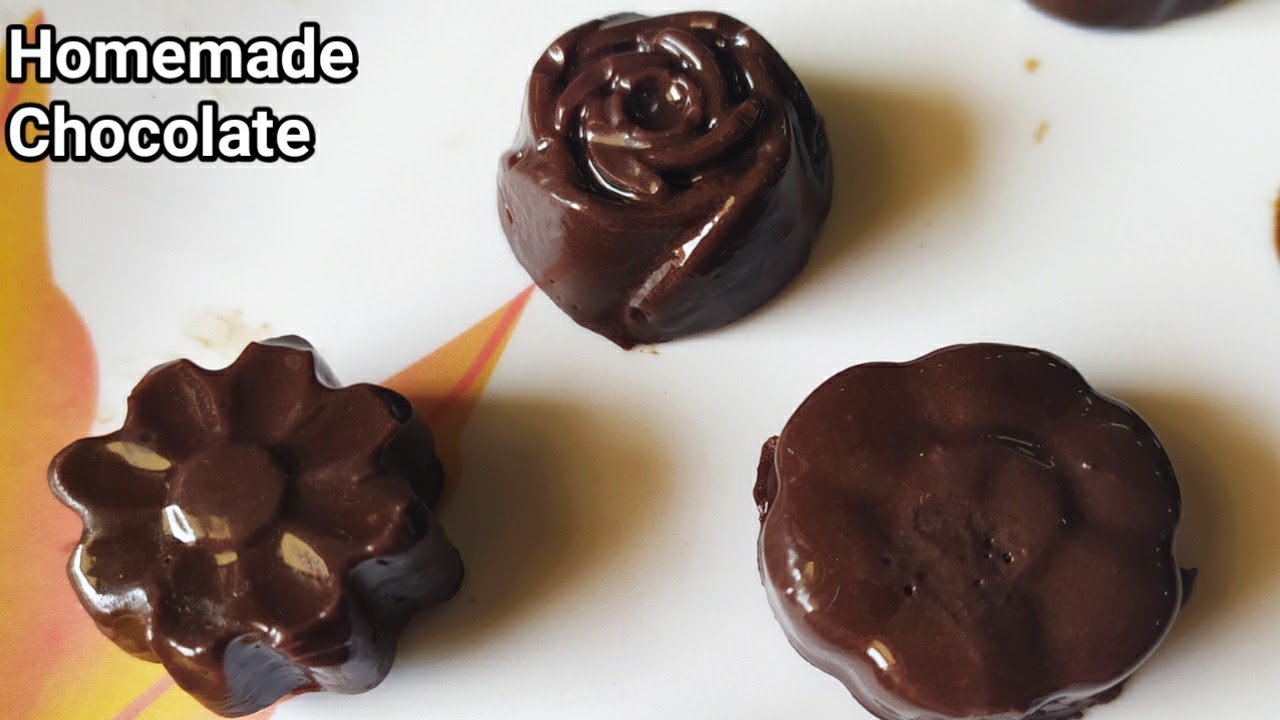 Homemade chocolate చాక్లెట్ రెసిపీ How to make chocolate at home