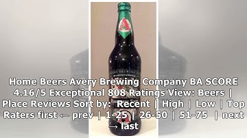 Raspberry Sour | Avery Brewing Company