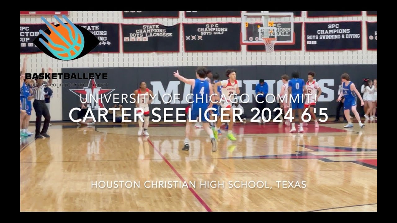 UNIVERSITY OF CHICAGO COMMIT! Carter Seeliger 2024 6'5 Houston Christian High School, Texas