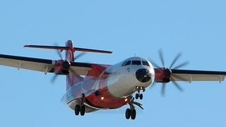 Helitt  ATR 72-202 cross wind landing [HD]