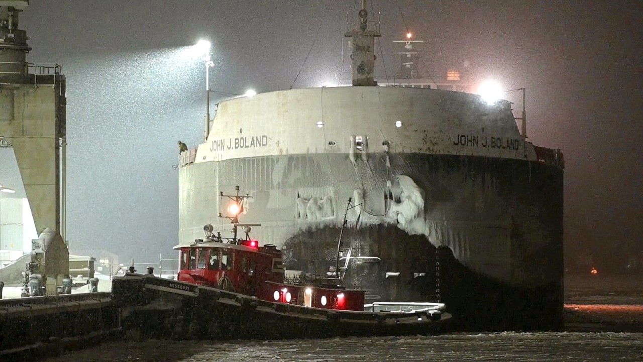 John J. Boland - Winter Layup Arrival with a Fresh Blanket of Snow to Slumber Beneath