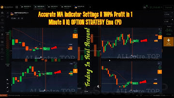 The Most Accurate MA Indicator Settings || 100% Profit in 1 Minute || IQ OPTION STRATEGY Ema {14}