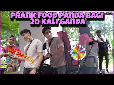 PRANK GAD0H FOOD PANDA 🤯😂 BAGI DUIT 20X GANDA 💸👍🏻