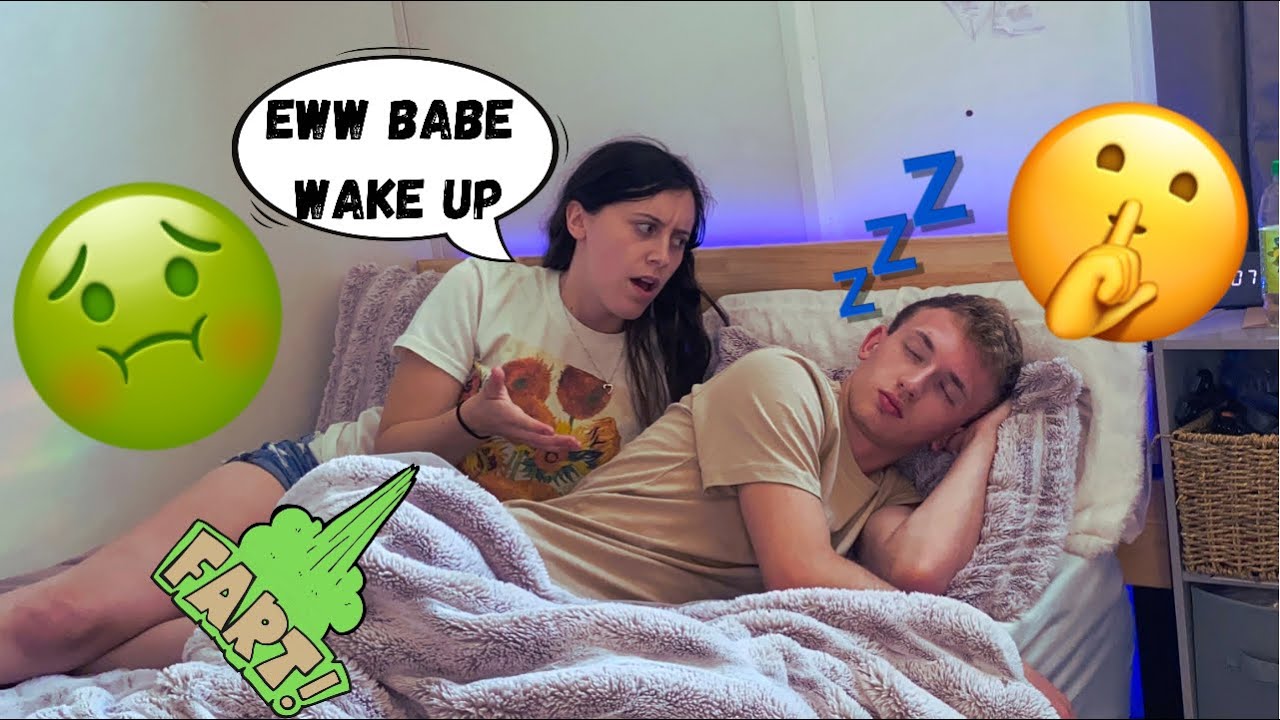 FARTING IN MY SLEEP PRANK ON GIRLFRIEND!!