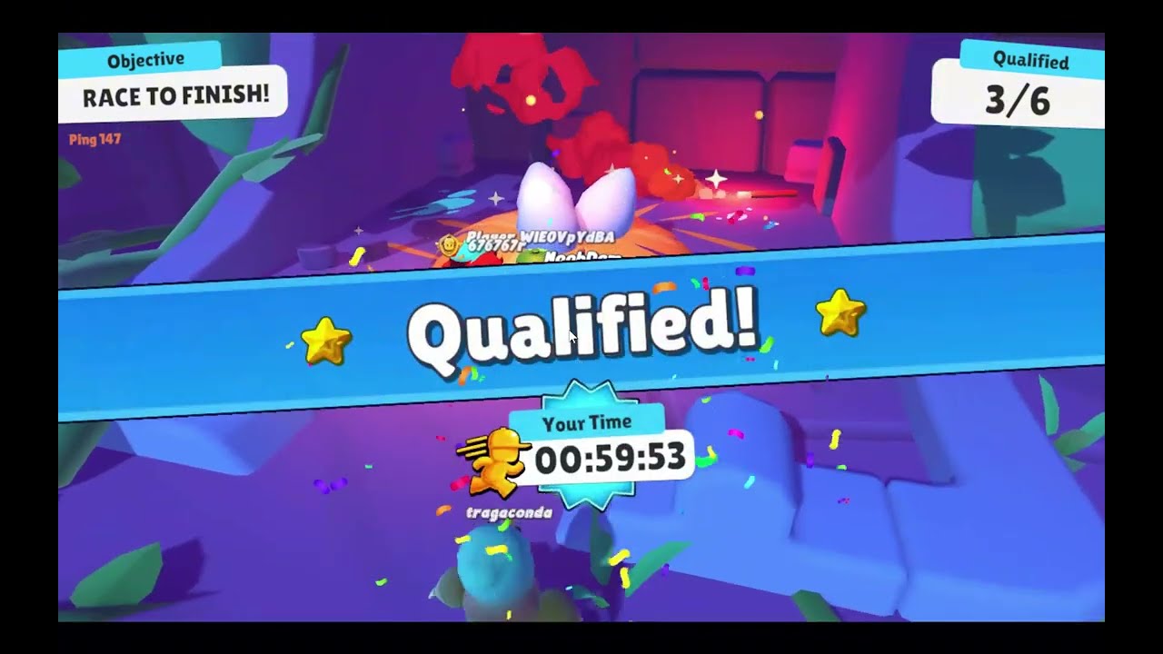 3 rounds of Stumble Guys!