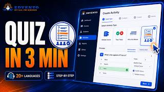 How to Create a Quiz with Edvento AI | MCQ, True/False & Fill in the Blank