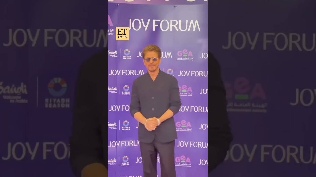 The Legend. The Icon. The King Khan at the Joy Forum, Riyadh 🤩