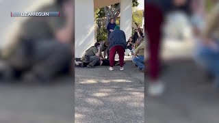 Unidentified man arrested and local attorney pepper-sprayed by ICE agents in Santa Barbara