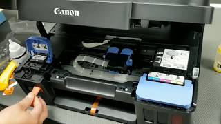 Como inicializar una impresora Canon G3100 - YouTube