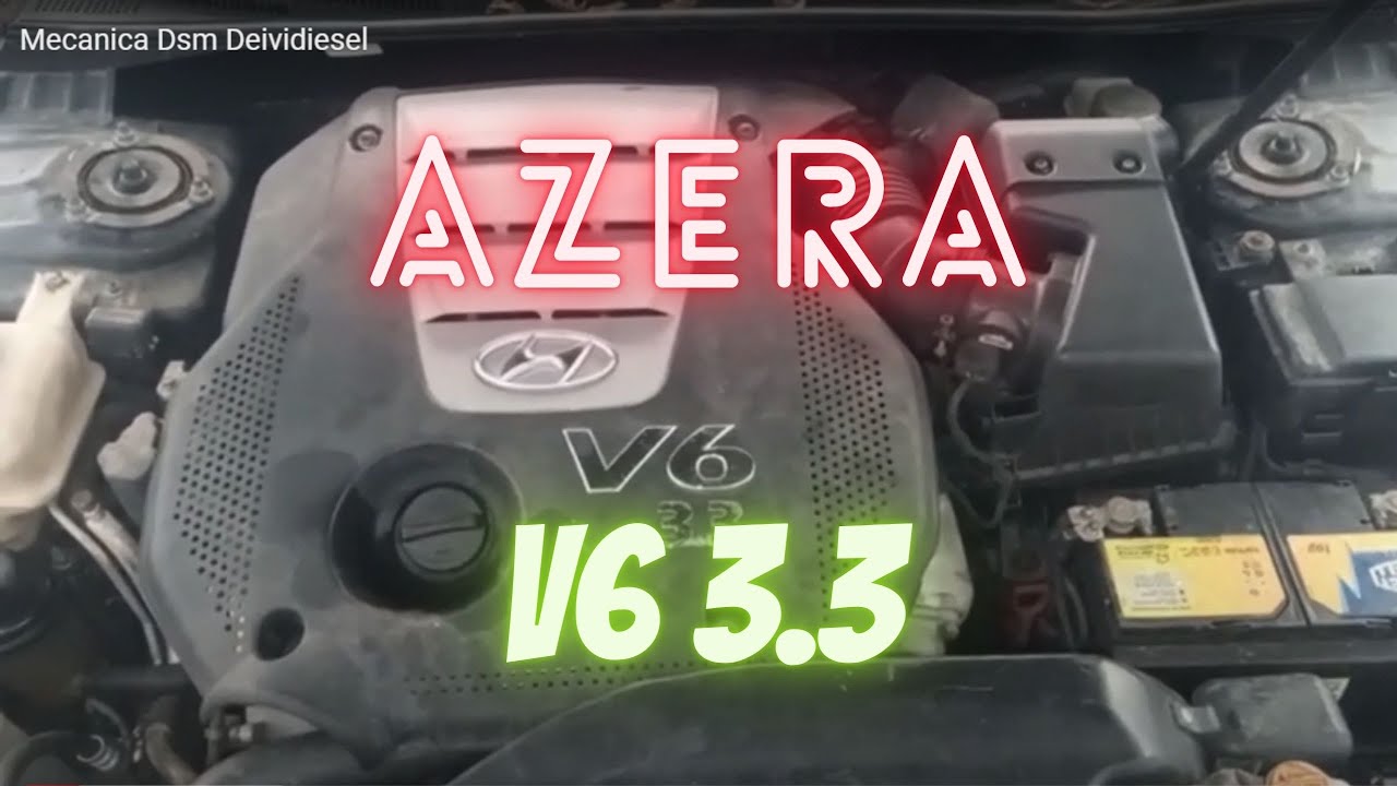 Azera com vazamento de óleo.