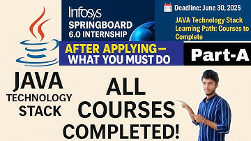 Infosys Springboard 6.0 Internship | JAVA Technology Stack | All 11 Courses Complete (Part-A)