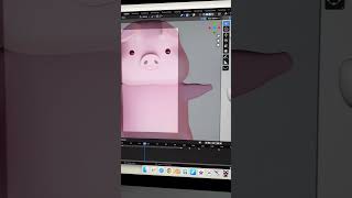 Pig animation process in Blender