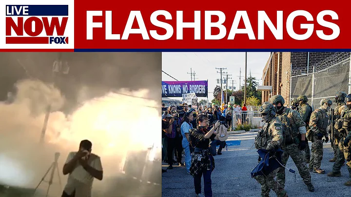 Protesters clash with ICE agents outside processing facility in Chicago suburb