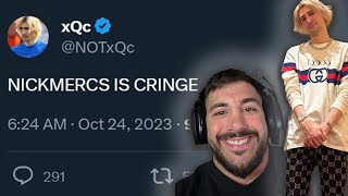 xQc Calls out NICKMERCS For 'Lying' About His Kick Contract!