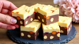 The fastest homemade chocolate dessert without baking! No flour or gelatin!