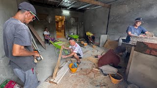 EPISODE-10 TUKANG RUMAH MULAKAN KERJA SELEPAS CUTI TAHUN BARU // MEMBUAT LANTAI DAN TABLE TOP // 