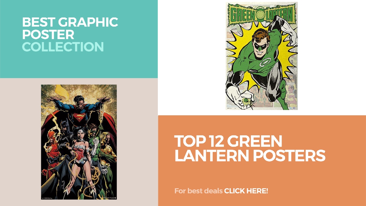Top 12 Green Lantern Posters // Best Graphic Poster Collection