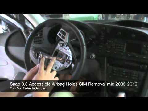 Saab 05-10 Acc Airbag CIM Removal.mov - YouTube