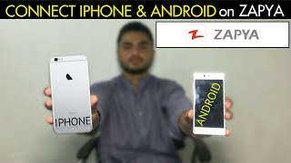 How to connect Iphone to Android on Zapya | Share file from iOS to Android