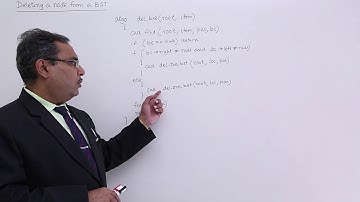 Deleting A Node From BST