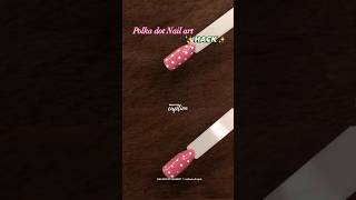 Trending polka dot nail art #ytviral #ytshorts #polkadot #pintrestinspired #simplenails #easynailart
