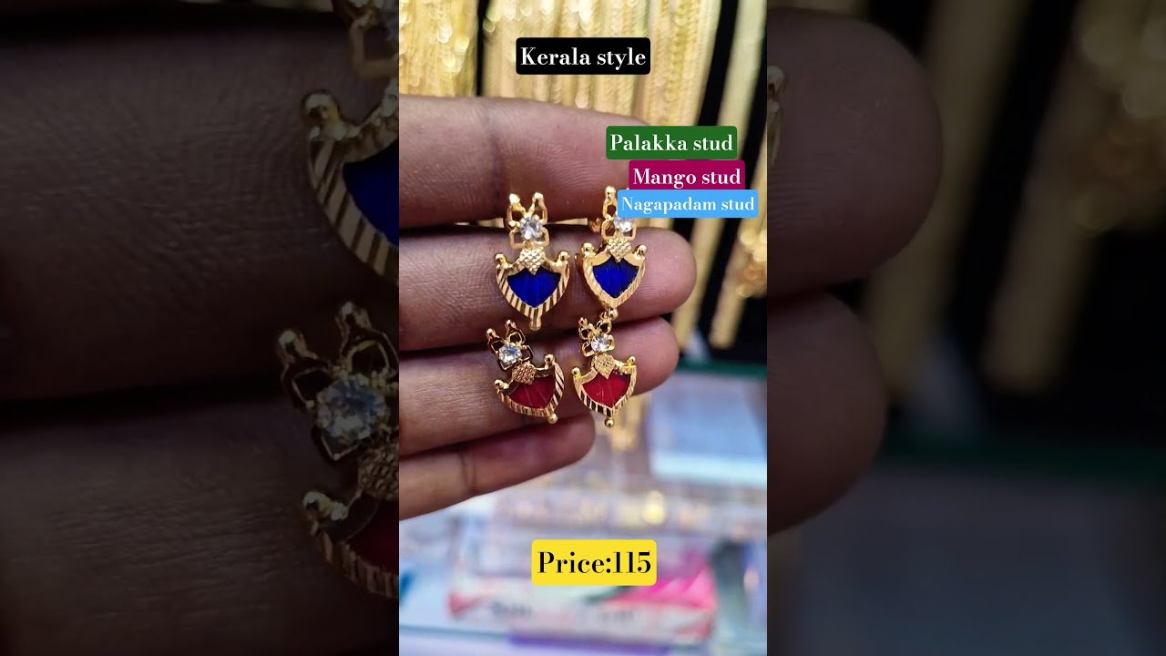 Kerala style palakka stud earrings ✨️😍..
