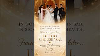 21st Anniversary Slideshow with Personalized Song for Henry #shorts