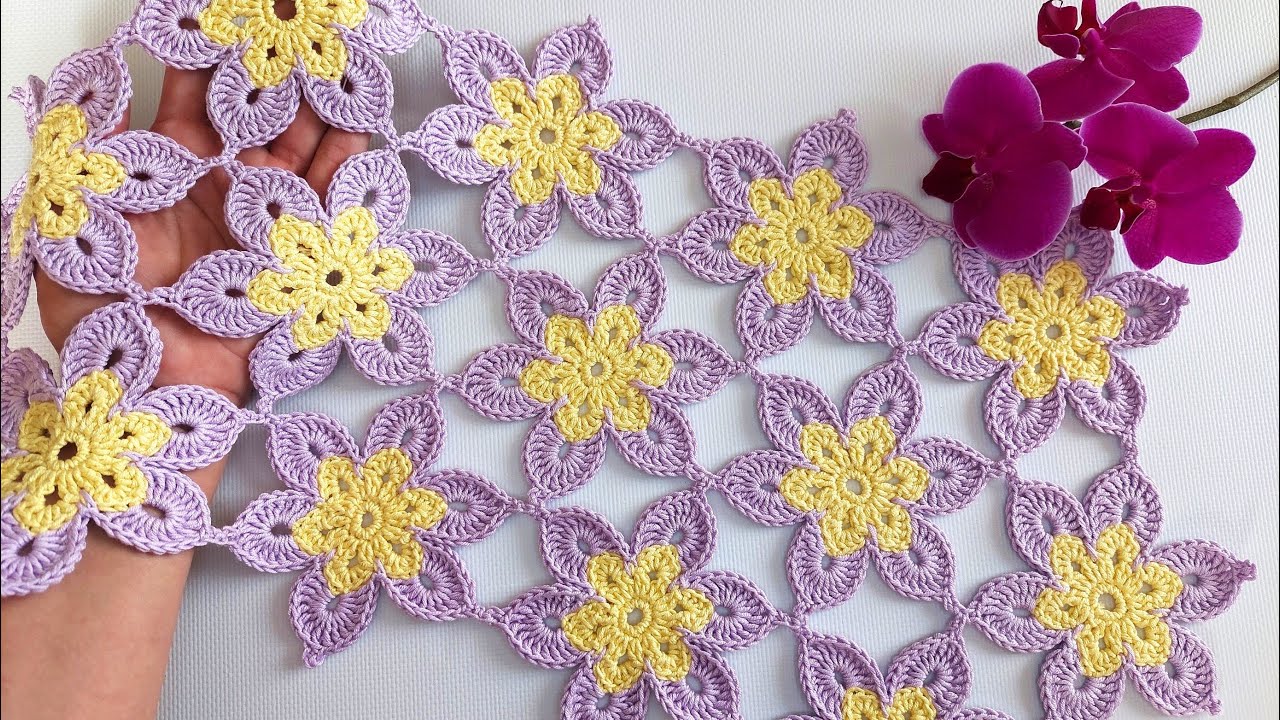 Delicate Crochet Flower Motif | Easy and Beautiful Pattern