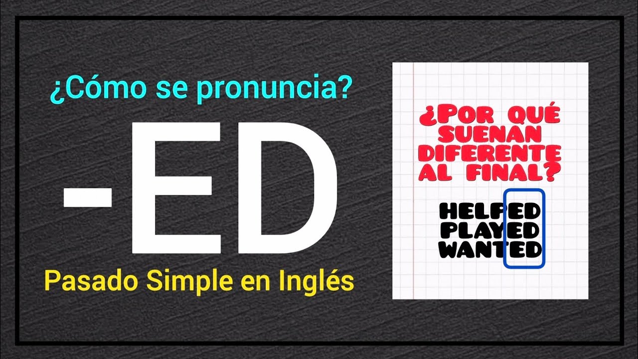 Cómo se pronuncia -ED al final del verbo en inglés? Guía definitiva con ejemplos!🧐📲