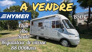 A vendre : Un intégral Hymer B504 de 2006 dans un état exceptionnel !