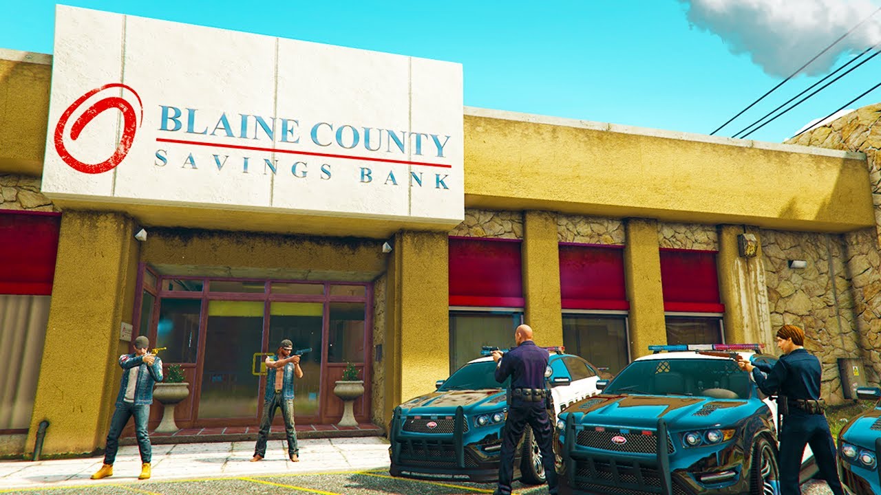 we robbed a bank in a GTA roleplay server...