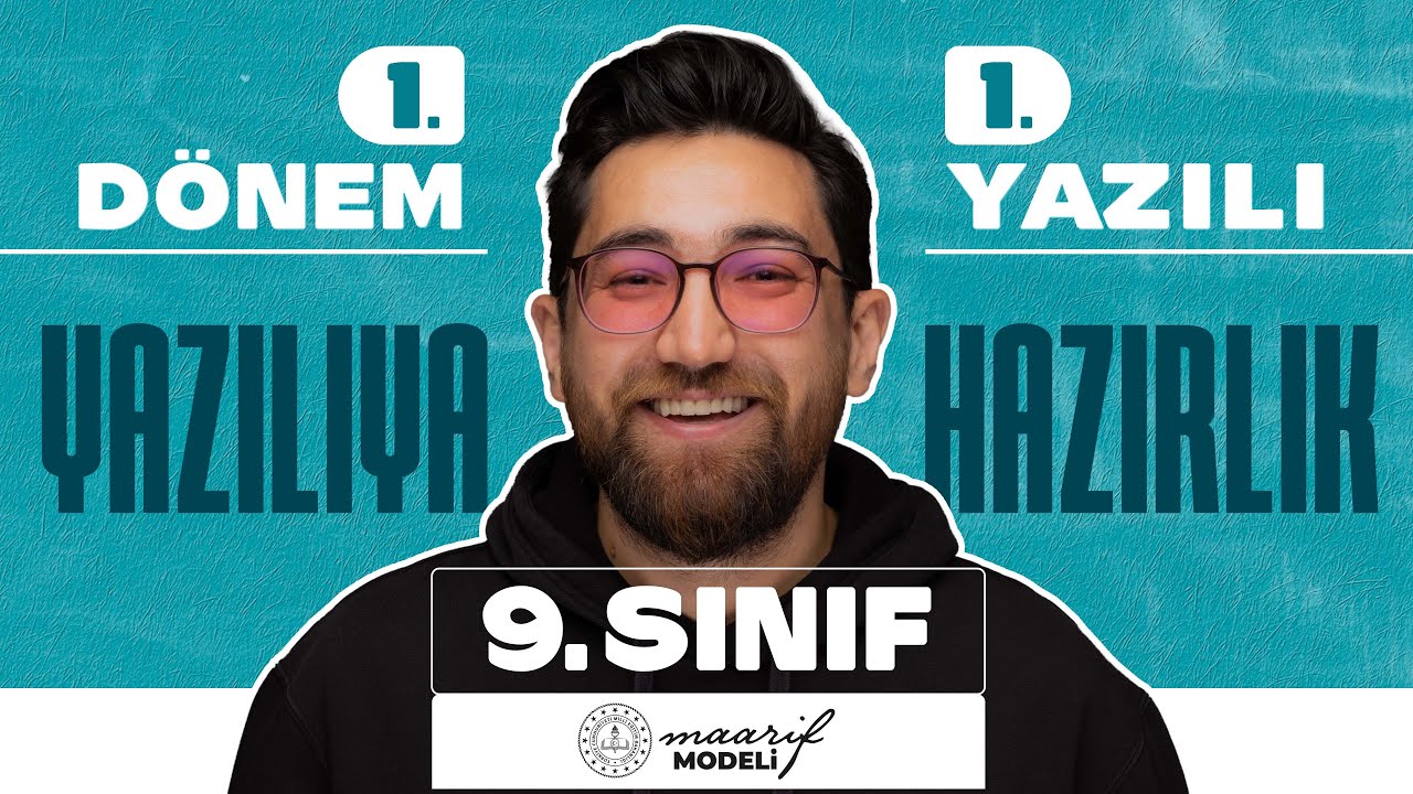 9.Sınıf Matematik | 1.Dönem 1.Yazılıya Hazırlık | Genel Tekrar | Yeni Maarif Modeli 2025-2026