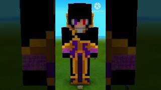 I MADE LELOUCH LAMPEROUGE STATUE #minecraftshorts #minecraft #shortvideo #viral #youtube