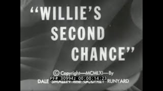 WILLIE'S SECOND CHANCE” 1961 BICYCLE / BIKE RIDING SAFETY EDUCATIONAL FILM  30994z