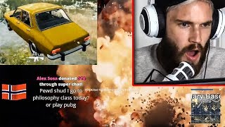 Pewdiepie - Rage Quit Car Bug In Game Pubg