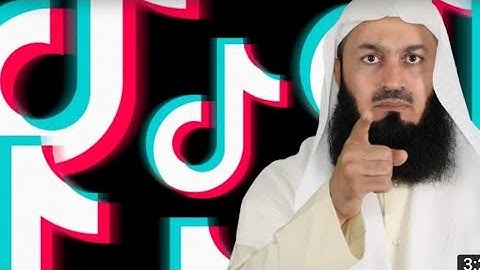 If you use TIKTOK listen to this.  by mufti menk