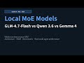 Local MoE Models Compared: GLM-4.7 vs Qwen 3.6 vs Gemma 4 — Which Runs Best on Your GPU?