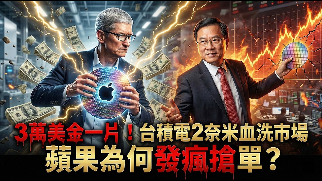 3萬美金一片！台積電2奈米血洗市場，蘋果為何發瘋搶單？🤯