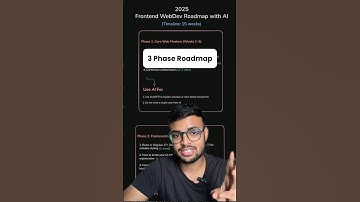 AI driven Frontend Road Map for 2025 🚀 #codingforbeginners #developers #frontend #devlife #webdev