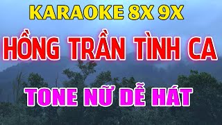 Karaoke Hồng Trần Tình Ca Nhạc Trẻ Rumba Tone Nữ ( G# ) Beat Phối Hay 2026